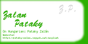 zalan pataky business card